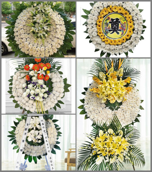 安徽宿州市灵璧县尤集镇九集村花圈速递